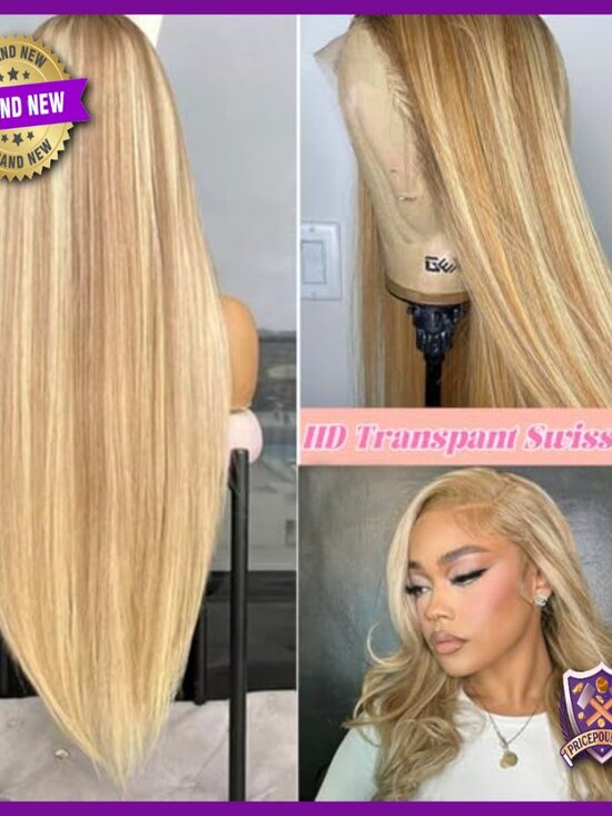 30 Inch Human Hair Lace Front Wig, 13x4 Straight Virgin Hair Pre Plucked main image 6